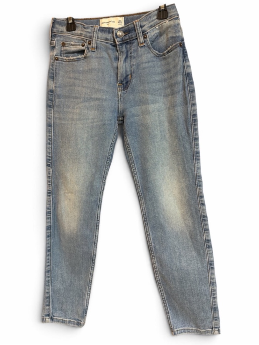 Abercrombie Kids Light-Wash Taper Jeans 9/10 Preowned